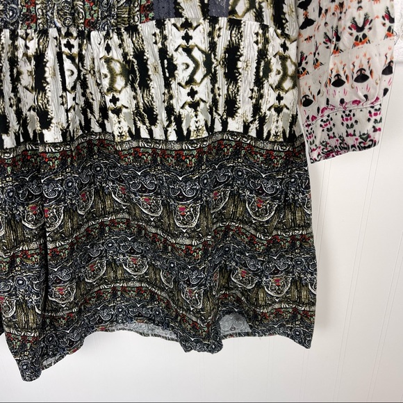 ANTHROPOLOGIE Tiny Mollie Boho Patterned Shirt Dress - Picture 3 of 7